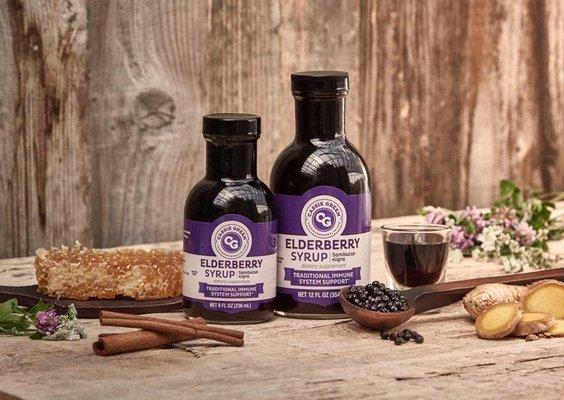 We carry Elderberry Syrup by "Cassie Green Health"