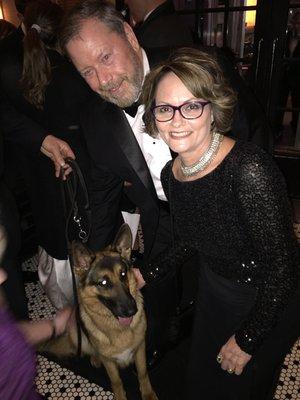 Mark and Judy meet Rumor, the 5 yr old GSD & 2017 Westminster Dog Show Winner. What an honor!!