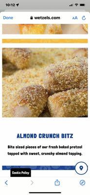 1) Before. Advertising pic is loaded with almond crunch but it's not at all what you receive at their store.