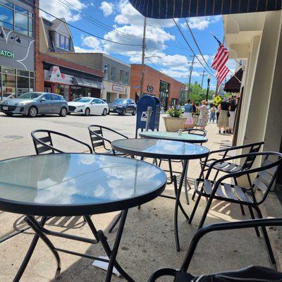 Outside dining