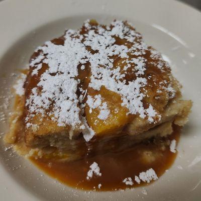 peach bread pudding