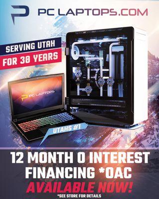 12 month 0 interest financing available now. *oac