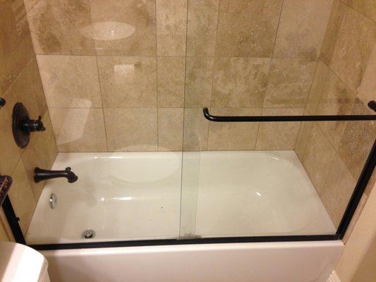 I was impressed by how clean they were able to transform the shower glass and enclosure!