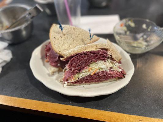 Pastrami and Corned Beef Sloppy Joe (with Russian Dressing and Coleslaw)