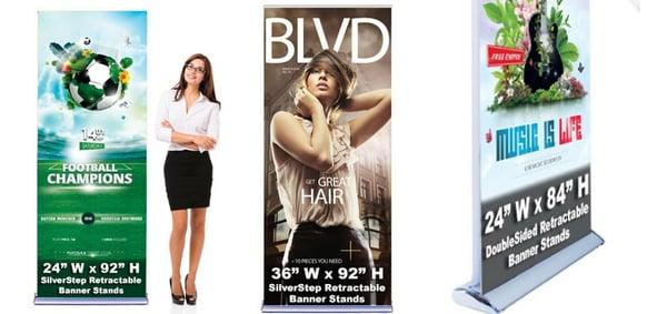 retractable banner stands, roll up banner stands san francisco