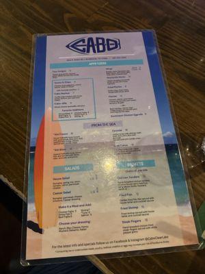 Menu Front