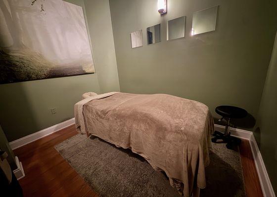 Prenatal massage room