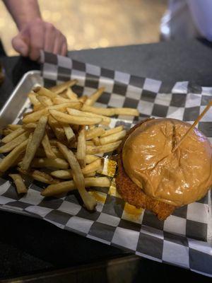 Nashville chicken sandwich