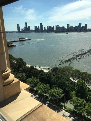 Keeping cool on a hot New York summer day.