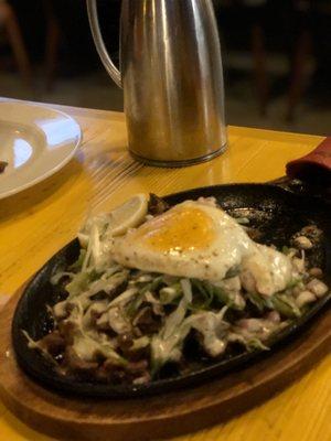 Pork Sizzling Sisig with Egg