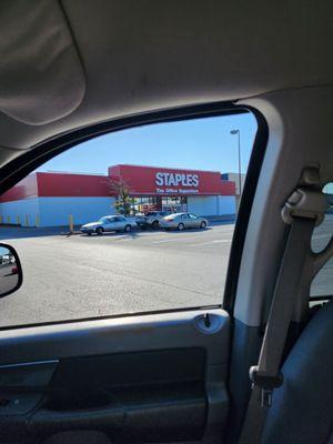 Employees get front spot here.  Not even open yet but I guarantee all these cars belong to the employees.