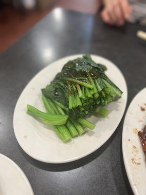 Steamed Seasonal Vegetables with Oyster Sauce