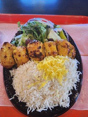 Joojeh kabob plate