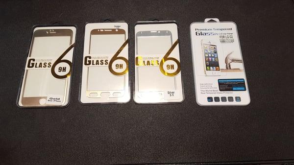 Tempered Glass available for most phones.