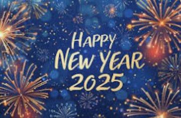 Happy new year 2025 .