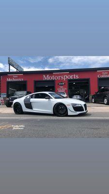 My Audi R8 V10 in ibis white