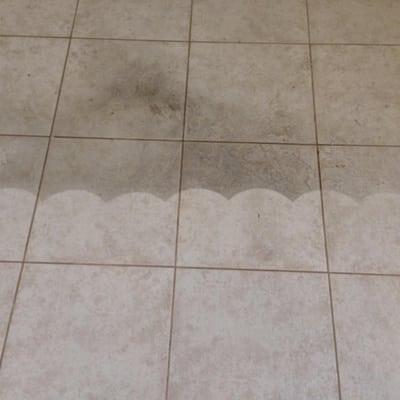 Ceramic Tile Floors - Before + After