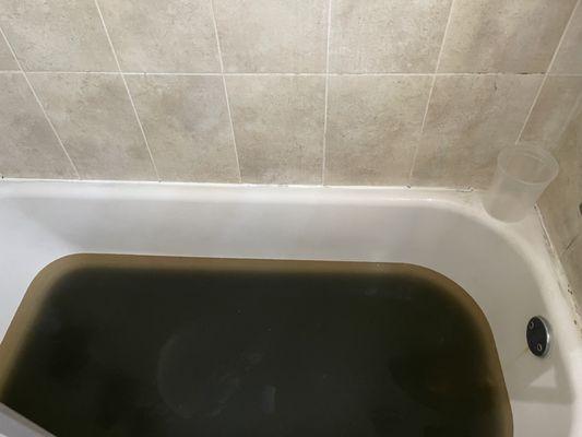 Water in tub