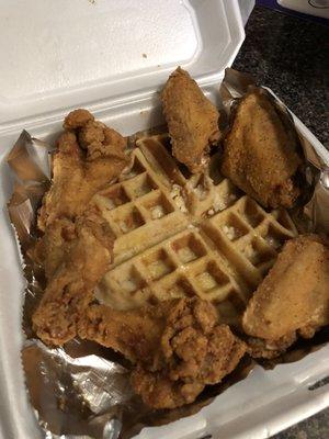 Wings and 1 Waffle and 6 Piece Wings