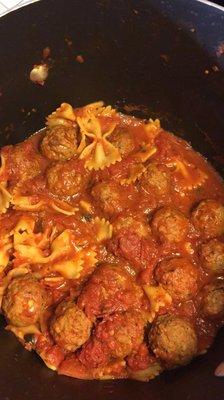 Meatballs from kingsland meats!