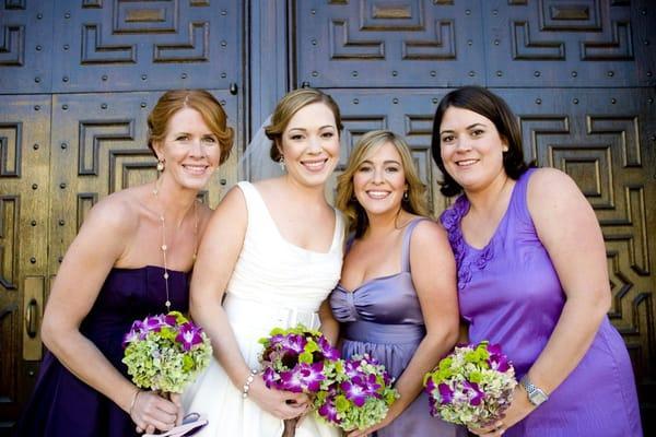 Bride & Bridesmaids' Makeup by Jenna Kyle. Photo by Nicolette Mode. www.jkmbeauty.com