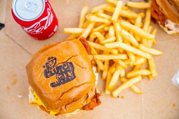 Looking for the perfect hot chicken sandwich for  brunch, lunch, dinner, or late night? Clutch City Cluckers offer the best chicken sandwich