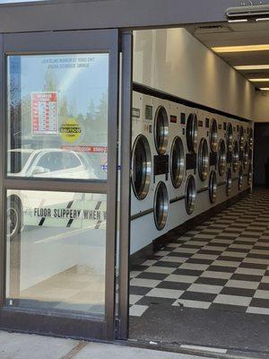 Entrance to Laundromat.