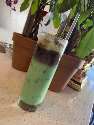 Pandan coffee