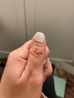 All my nails are cracked like this