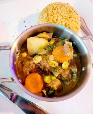 Goat Stew with side of Okapi Rice