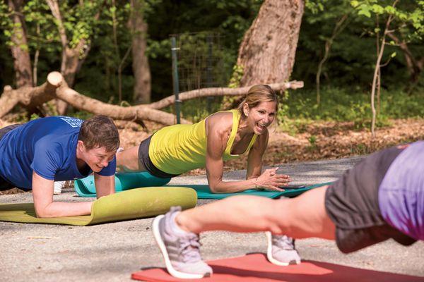 Core work outside in nature!