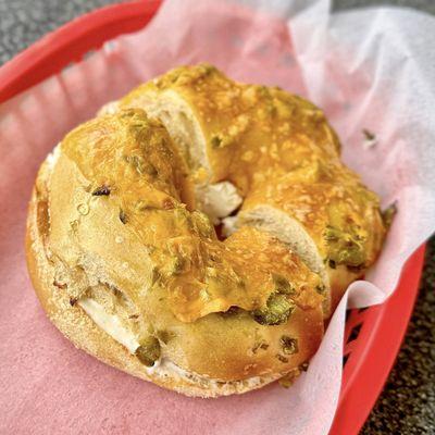 Jalapeno Cheese Bagel