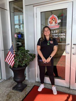 Our awesome sales representative, Sara Conklin.