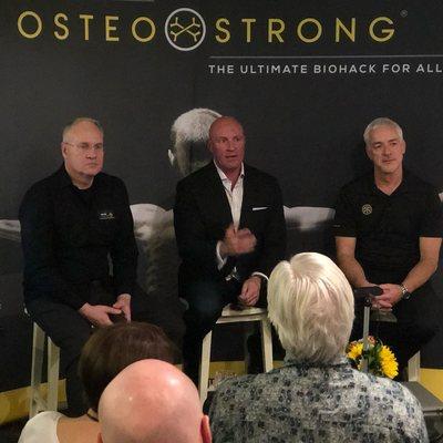 Dr. John Jaquish, PhD visits OsteoStrong Mercer Island