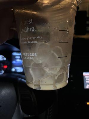 Ice in nitro cold brew