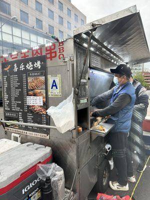 Most skewers $2. Great cheap eats in Flushing.