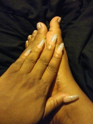 My nails and feet were so pretty the 1st few days now after a whole week they all popped off except for 2 thumbnails!