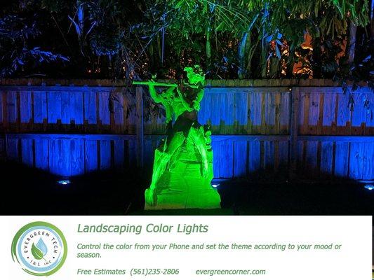 Landscaping color Lighting. Transform Your Landscape Lighting at the Touch of a Button