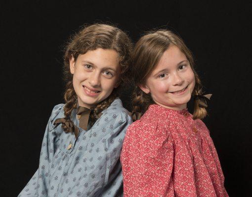 Josie Talley is Mary and Isabelle Baker is Laura in "A Little House Christmas".