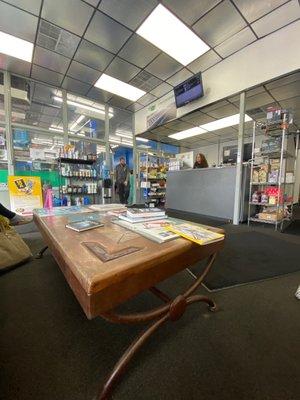 interior of shop with nice waiting area