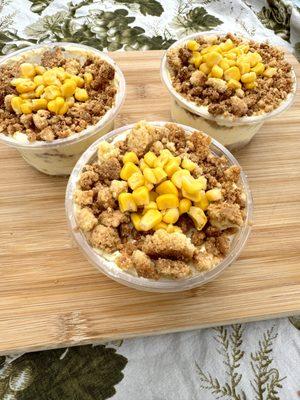 Sweet corn cream pudding