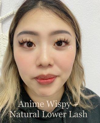 Anime wispy + lower lash