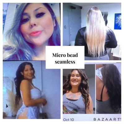 Microbead Seamless Hair Extensions