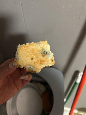 These are photos of the bread my family had already eaten off of before I noticed they were molded. Glad I had baked them 1st!