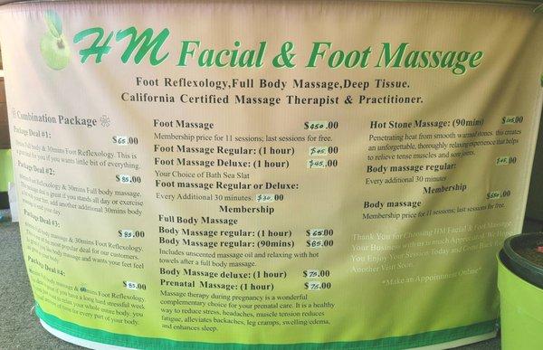 HM Facial & Foot Massage