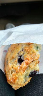 Blueberry lemon scone!! Amazing