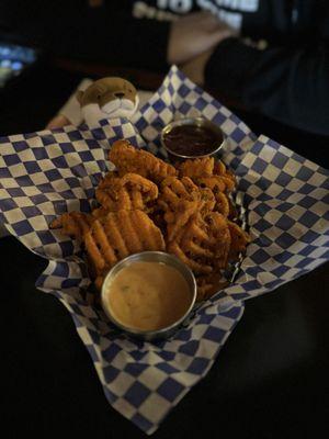 Sweet Potato Gaufrettes Plate