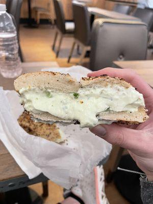 Everything Bagel with Scallion Cream Cheese