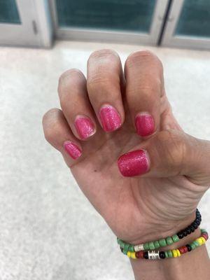 Nails after a week in the sun and pool