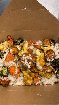 Roasted veggie bowl. Best thing I've ever eaten.